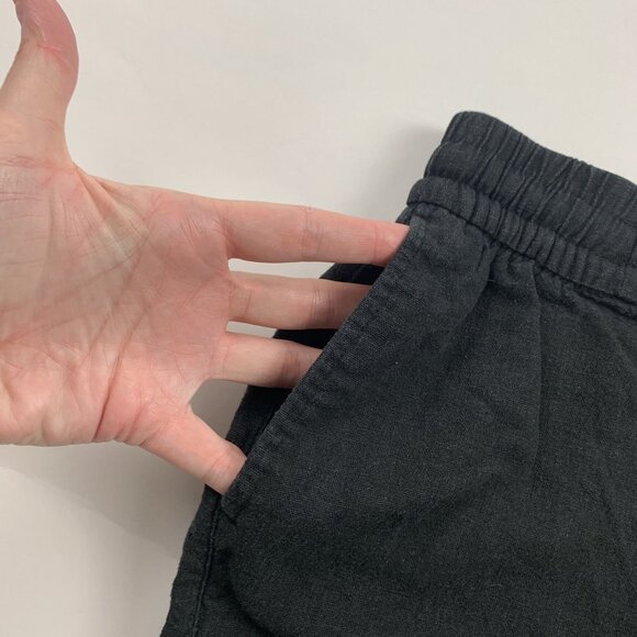 Old Navy Black Linen Blend Pull On Shorts XS - Picture 2 of 5
